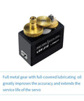 Beefy Heavy Duty Digital Servo With 17Kg High Torque Full Metal Gear Dual Ball Bearings 180 Degree Control for robots shown with gears