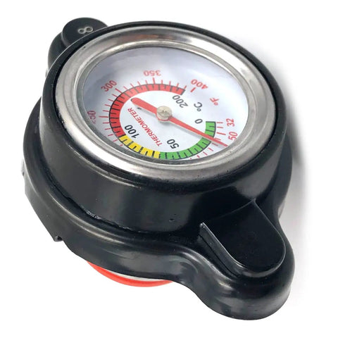 High Pressure Radiator Cap With Temperature Gauge 1.8 Bar For Honda CR125R CR250R CR500R CR80 CR85 CRF250L CRF450R TRX450R Rancher 420 TRX420 Durable Cooling Upgrade
