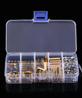 Brass M3 Standoffs And Fasteners Kit: 200 Pcs Of Threaded Spacers, Screws, Nuts For Electronics, 3D Printing, And DIY Projects, Damp-Proof And Tarnish-Resistant Finish For Secure, No-Fuss, Easy Assembly And Durable Builds in storage box