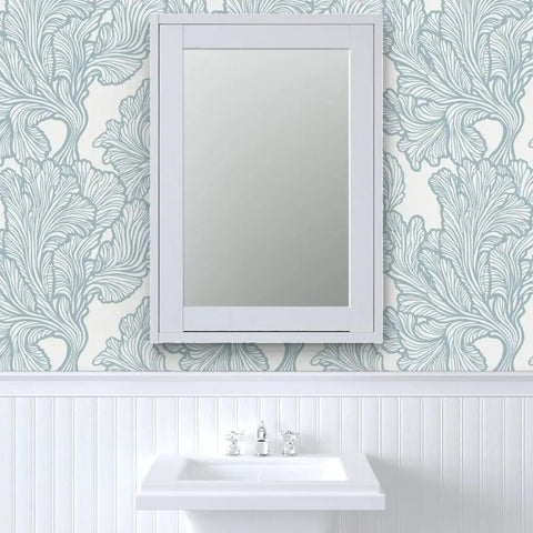 Premium Neutral Tropical Textured Vinyl Wallpaper Hella Durable Commercial Grade Wallcovering Custom Printed Paste Finish with mirror.