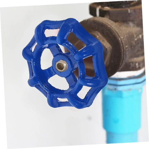 Blue handwheel from Three Pack Water Valve Handwheel Cast Replacement Handles For Garden Spigots And Outdoor Faucets With Slip Design