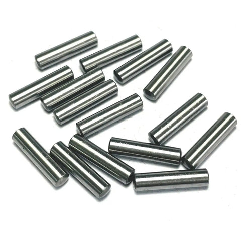 Rock Solid Heavy Duty 3/16x3/4 Inch Dowel Pins and Shelf Pegs, Hella Tough Stainless Alloy Steel support pins on white background.