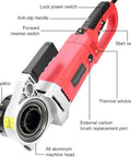 Heavy Duty Electric Pipe Cutter And Threading Machine With Six Piece Die Set No Sweat Plumbing Rig, showing controls and all aluminum head.
