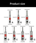 Product size details of Heavy Duty Electric Wire Stripper For Household Wiring Projects in various dimensions and specifications.