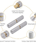 Beefy Weldable Barrel Hinges 2 3 8 by 1 2 Inches Bullet Hinges Carbon Steel Detachable Door Hinge with rotation and detachable design.