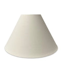 Linen White Hardback Lamp Shade 7 Inch Top 20 Inch Bottom 12 Inch High With V Notch Fitter For 6 Inch Or 8 Inch Reflector Bow
