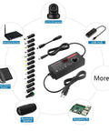 Versatile 144W Adjustable DC Power Supply From 9V To 36V, 4A Max, 100V-240V AC To DC Converter With LCD Display, 14 Tips, 5.5x2.5mm Plug