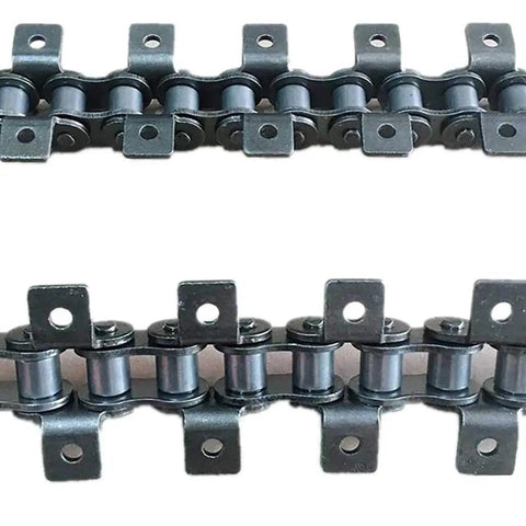 Get The 06B-1 Single Strand Industrial Conveyor Chain At 9.5mm Pitch And 1.5 Meter Length For Heavy Duty Machine Transmission, steel construction with connectors.