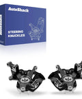 Front Steering Knuckle And Wheel Bearing Hub Assembly Replacement For Mazda CX 9 2007 To 2015 And Mazda CX 7 2007 To 2012 Two Piece OE Style Direct Fit For Realigning Your Ride With Smooth Steering And Solid Handling shown with packaging