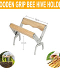 Go To Beekeeping Tool Set With Stainless Steel J Hook Frame Lifter Scraper And Frame Grip Holder Plus Wooden Handle Beekeeping Brush