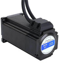 Close-up of Beefy Closed Loop Stepper Motor 4.0Nm Servo Encoder 1000PPR 4000CPR, 5A 2 Phase 4-Lead 10mm Shaft for CNC and robotics.