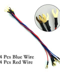 Basic Electricity Discovery Circuit Kit For Introductory Electronics Hands-On Learning For Middle School Wire Set, blue and red wires