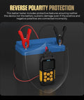 All Vehicles 24V 12V Car Battery Tester With Digital Auto Battery Analyzer And 99.9 Percent Accuracy 30 To 2000 CCA reverse polarity protection on battery clamps