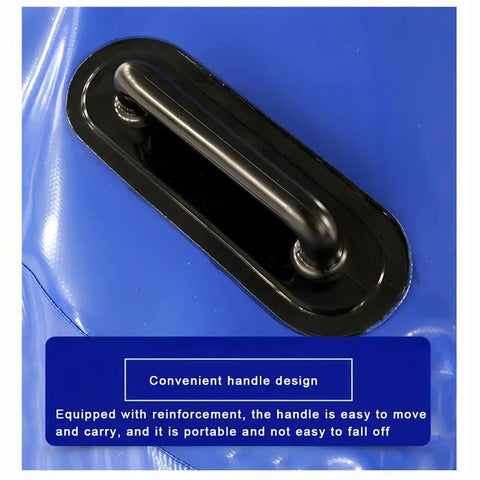Handle detail of Must Have Foldable PVC Water Tank 240L Portable Water Storage Bladder For Camping RV Emergency Water Outdoor
