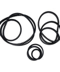 Heavy Duty Belt Set For Transicold X4 7300 7500 And Ultima XTC X2 1800 2100 2100A 2100R 2500A 2500R Refrigeration Units Kit With 50-00162-25 50-00178-16 And 50-00178-27, showing three black rubber belts.