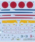 Decal sheet for 1/72 Kawasaki Ki-61 Id Hien Plastic Model Aircraft Kit With Elongated Nose And Slimline Fuselage.