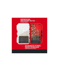 Craftsman 14-piece gold oxide drill bit set in red and white case for wood, plastic, or metal