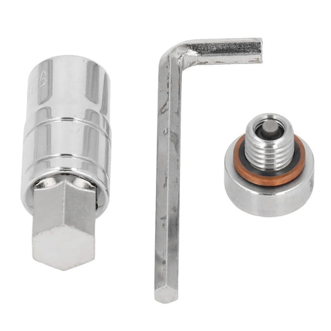 Awesome FtVogue M12x1.75 Stainless Oil Drain Plug Self Tapping Thread Repair Kit Saves Your Damaged Oil Pan And Keeps Your Engine Running Smooth Without The Cost. stainless M12 x 1.75 oil drain plug kit with hex key and washer