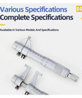 Digital Caliper, Micrometer Internal Diameter Measuring Tool with steel alloy surface and ratchet locking knob.
