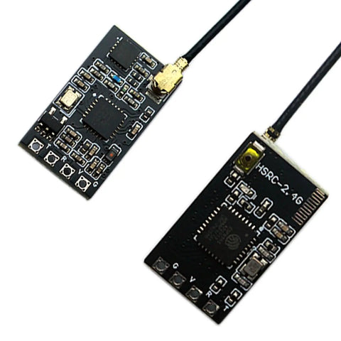 Nano 2.4GHz FPV Receiver With 40mm UFL T Antenna for Long Range Low Latency ExpressLRS Module for Micro Drone Racing
