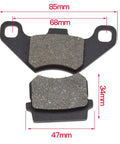 Brake pads for Beefy Rear Disc Brake Master Cylinder Caliper Assembly For Tao Tao Coolster And 50cc To 125cc Chinese ATVs