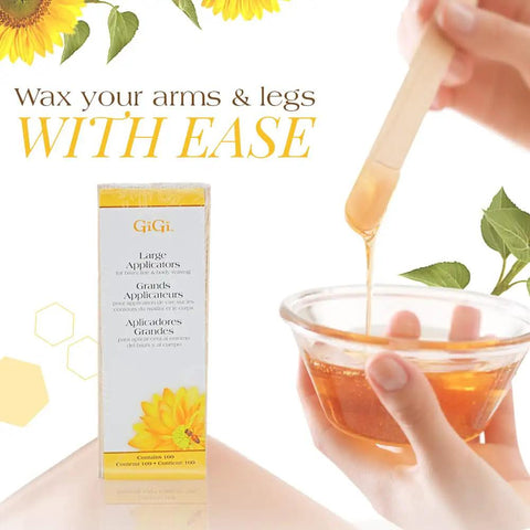 Premium Dope Large Wooden Wax Applicator Sticks For Fast Hair Removal And Body Waxing Tools For Arms Legs Chest And Back Easy Peasy At Home Beauty Routine Total Game Changer For Smooth Skin