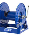 Blue Heavy Duty Hand Crank Steel Hose Reel 1125-4-200 Series, Built Tough 1/2 Inch By 200 Feet, 3000 PSI, All Welded Steel A Frame, USA