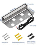 8 Pack 7 Inch LED Retaining Wall Lights For Landscaping And Hardscape Lit 12V Paver Lights with accessories