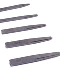 Five Piece Easy Out Bolt Extractor Set With Straight Fluted Screw Extractors For Removing Damaged Screws Bolts And Studs Quickly