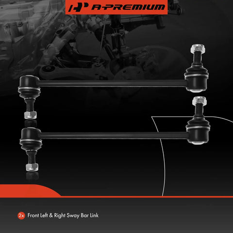 Front Sway Bar Link Stabilizer For Lexus ES300 ES330 RX330 RX350 RX450h RX450hL And Toyota Avalon Camry Highlander Solara Venza 2001 To 2019 Heavy Duty Suspension Link For Smooth Quiet Ride And Precise Handling, 2x steel front links