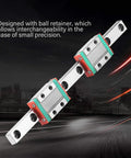 MGN9C Linear Guide Rail 150mm Steel Linear Motion Rail With 2 Pro Grade Rail Blocks, front view, for CNC equipment.