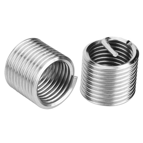 Heavy Duty Stainless Steel Thread Repair Kit With Complete Twist Insert Tools For fixing stripped bolts nuts auto parts switches And demanding Machinery Jobs To Get Back In The Saddle Fast, two threaded inserts