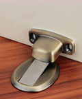 Heavy Duty Green Magnetic Door Stopper With Strong Magnet Keeps Door Open Prevents Slamming And Anti Collision Protection For Wall Floor Mounting In Humid Roustproof Environments Perfect For Homes And Kids.