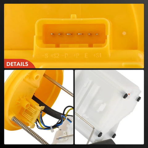 Direct Swap Electric Fuel Pump Module Assembly For Volvo S60 And V60 2011 To 2016 2.5L And 3.0L Engines connector and assembly details