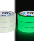 Six Pack Glow In The Dark Tape 198 Ft Total Green Luminous Neon Waterproof Tape For Outdoors And Indoors Home Decor Showing Glow Effect