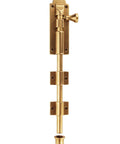 Beefy Heavy Duty Cane Bolts Latch For Garage Doors 10 Inch Sliding Barrel Bolt Door Lock in bronze, two-way install