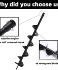 Pro Grade Heavy Duty Bulb Planter Auger Drill Bit For Planting And Landscaping with universal shank and blades
