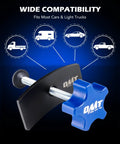 Heavy Duty Brake Pad Spreader Tool For Cars And Light Trucks No Sweat Piston Compressor To Reset Inner Pads And Retract Caliper Pistons Solid Steel Caliper Spreader For Easy Brake Pad Replacement And Maintenance, shown with blue knob and steel rod