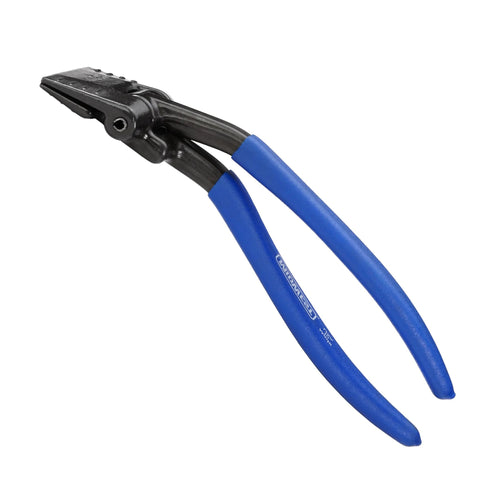 Midwest seamer tong with blue handles, 3-inch offset sheet metal bender, USA-made
