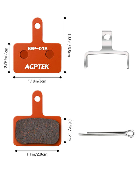 High Performance Semi Metallic Disc Brake Pads and Spring for Mountain Bike Brakes Four Pairs Dope Heat Dissipation Copper Fiber and Kevlar