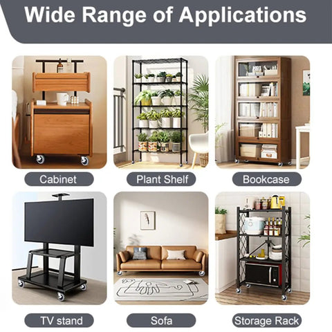Wide range of applications for Heavy Duty Swivel Caster Wheels With Threaded Stem And Side Brake Locking, showcasing various furniture styles.