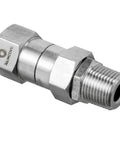 360 Degree Pressure Washer Swivel Fitting Three Eighths Inch NPT Thread Stainless Steel Durable Leak Proof Hose Gun Connector For Easy Cleaning And Smooth Rotations, 3/8 NPT
