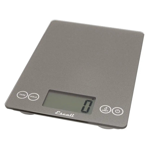 Glass Digital Kitchen Scale With 15 Pound Capacity, Big Backlit Display, Easy Touch Controls, Nutrition And Calorie Counter, Gray