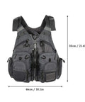 Fly Fishing Vest And Lightweight Life Jacket With Replaceable EPE Foam, breathable ripstop shell, featuring multiple gear pockets.