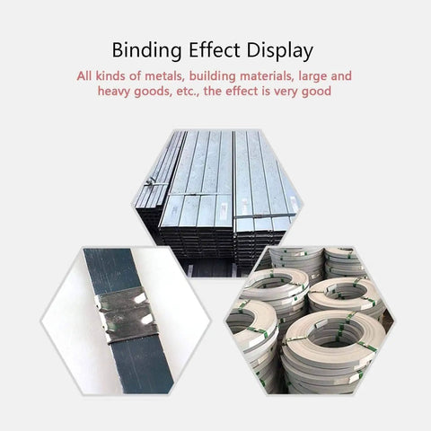 Heavy Duty Pneumatic Steel Strapping Tool, 3 In 1 Banding Machine For 19mm 25mm 32mm Strips binding steel straps for heavy cargo.