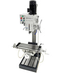 Gear Head Vertical Drill Press With Automatic Feed For Drilling Tapping And Milling Heavy Duty Workhorse in workshop setting