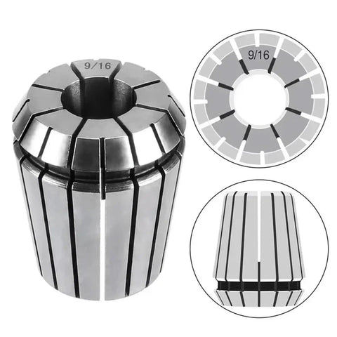 Premium Spring Collet Chuck Set For CNC Engraving, Lathe And Milling Machines With Er20 Er25 Er32 Tool Holding Clamps, 9/16 inch