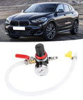 Universal Car Radiator Leak Tester And Cooling System Diagnostic Gauge With Quick Pressure Test 0.1 To 0.16 Bar Big 50cm Air Hose
