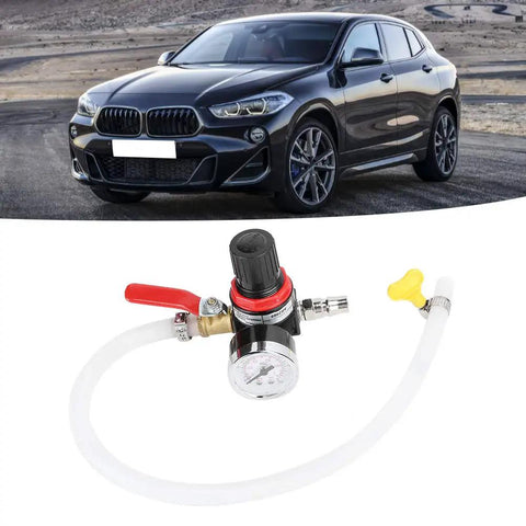 Universal Car Radiator Leak Tester And Cooling System Diagnostic Gauge With Quick Pressure Test 0.1 To 0.16 Bar Big 50cm Air Hose