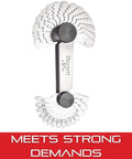 Steel Screw Pitch Gauge With Locking Device For Construction And DIY Projects, 4-42 TPI Range, displaying multiple leaves